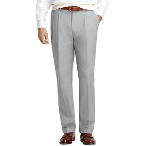 Elliot Fit Supima Cotton Poplin Pants - Grey